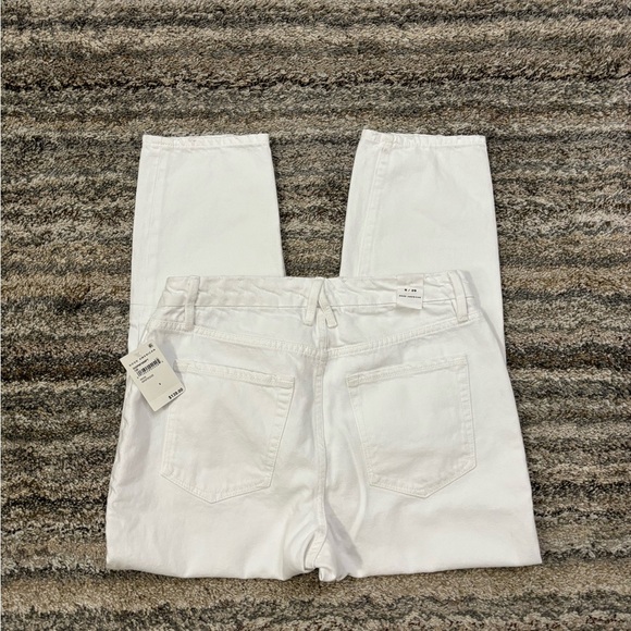 Good American Cropped Boyfriend Jeans Sz 8/29 NWT | Good American White Jeans - Picture 14 of 16
